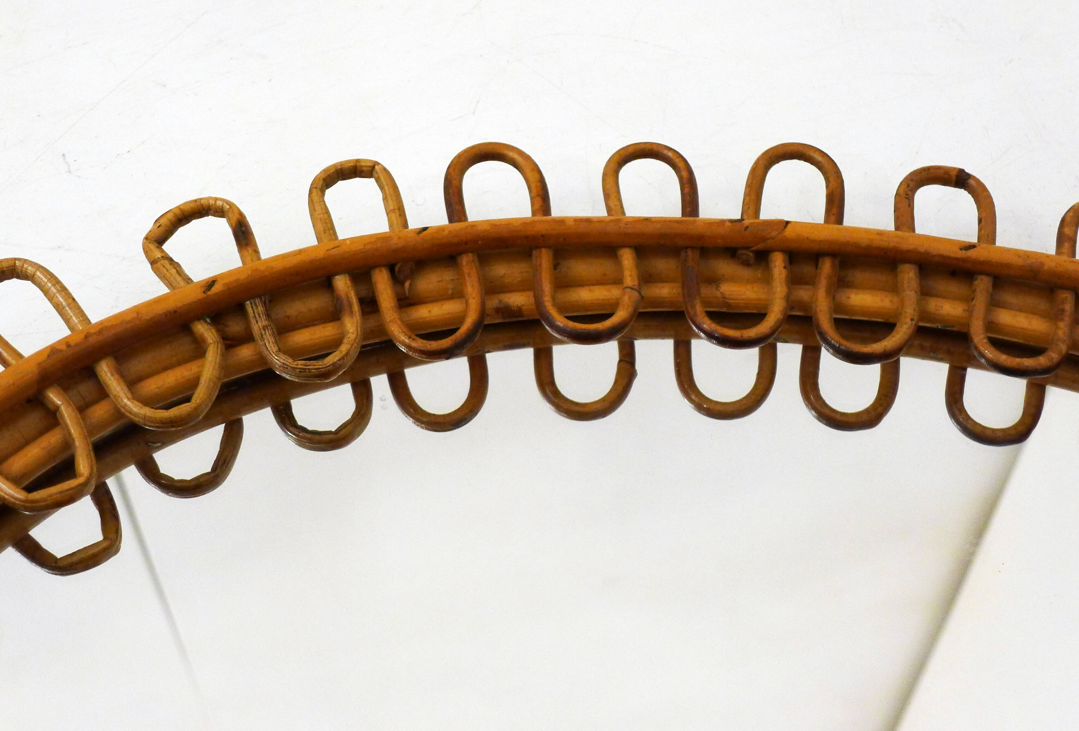 Albini Italian Rattan Mirror