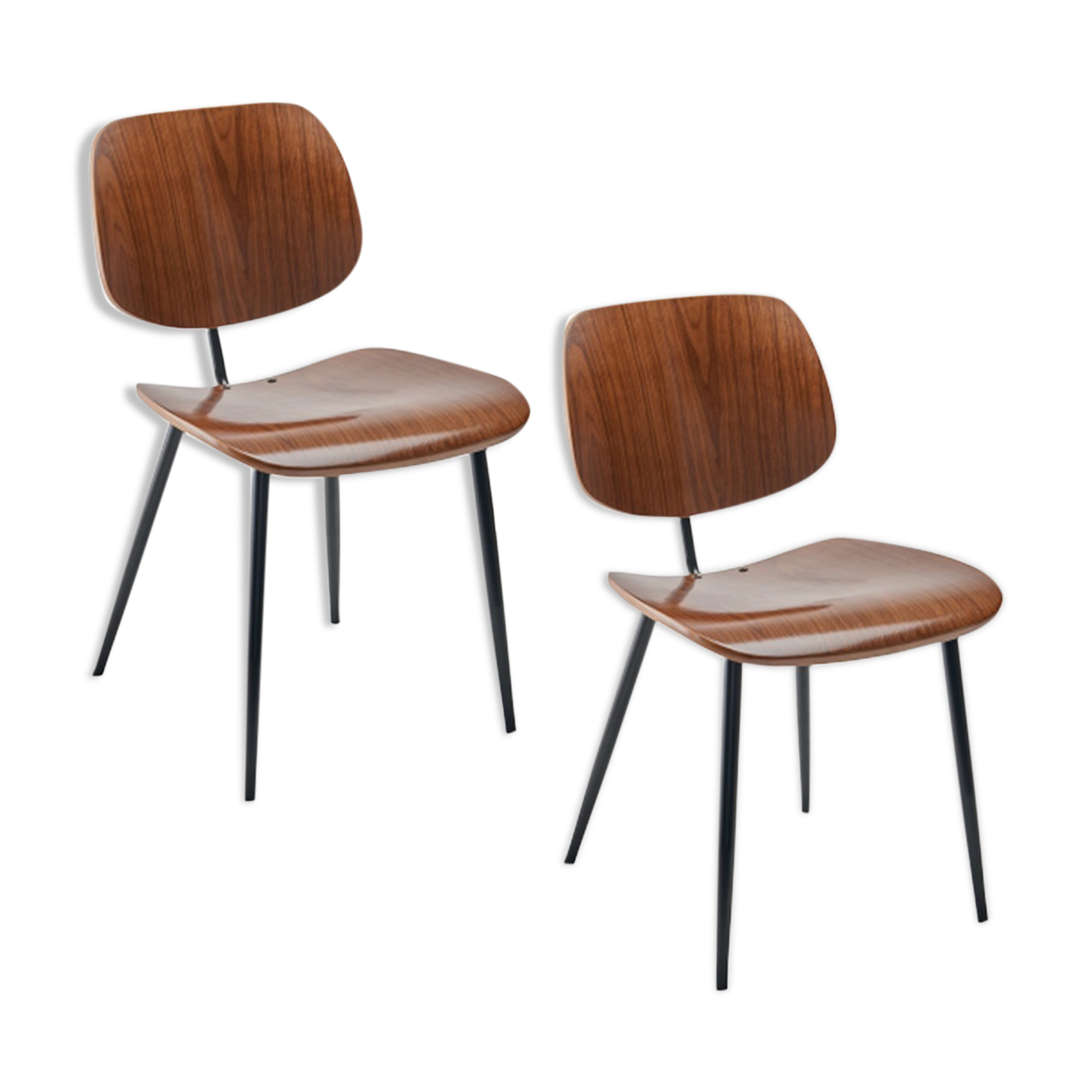 Chaises finition noyer Olympia