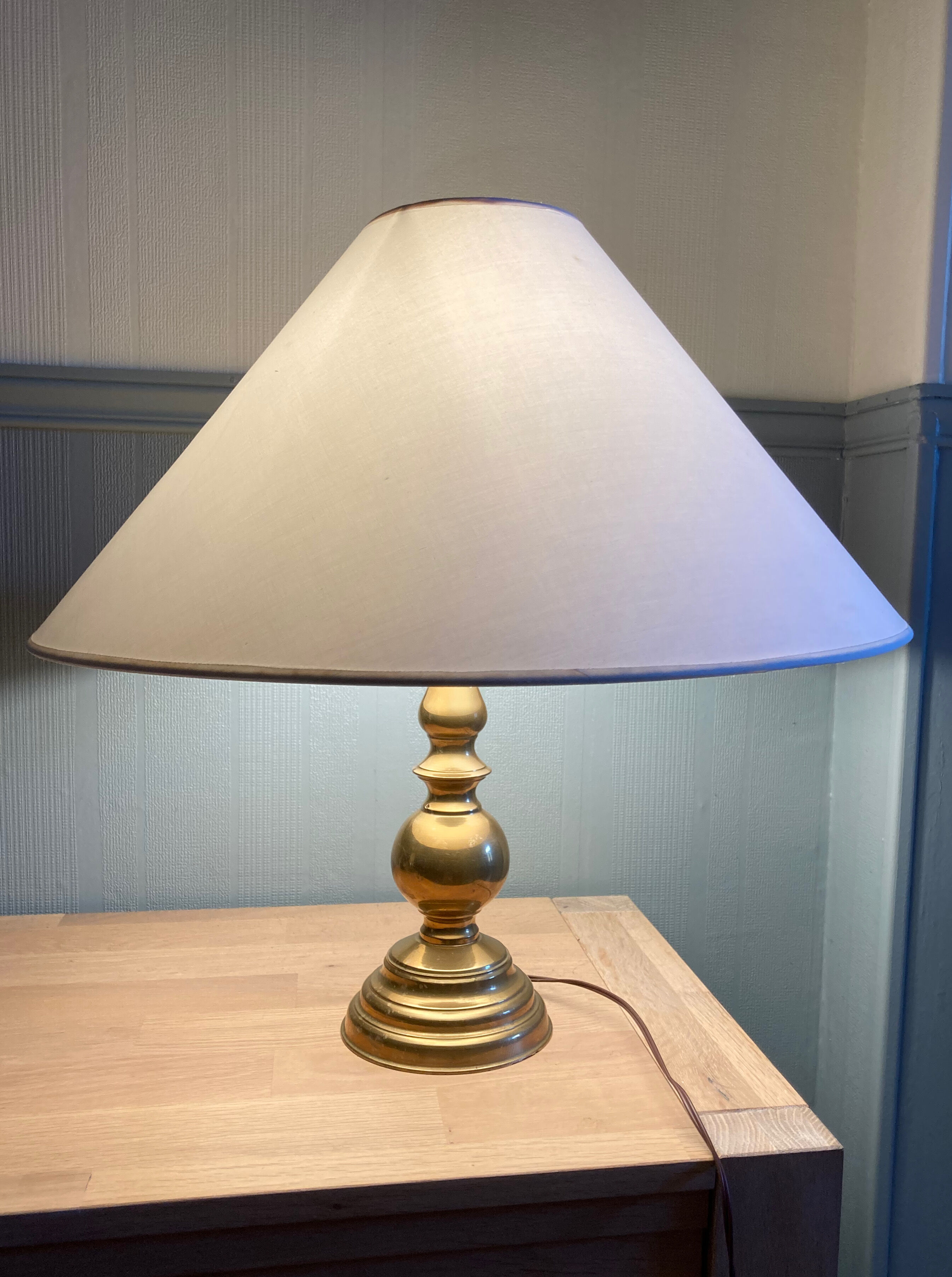 Vintage brass table lamp