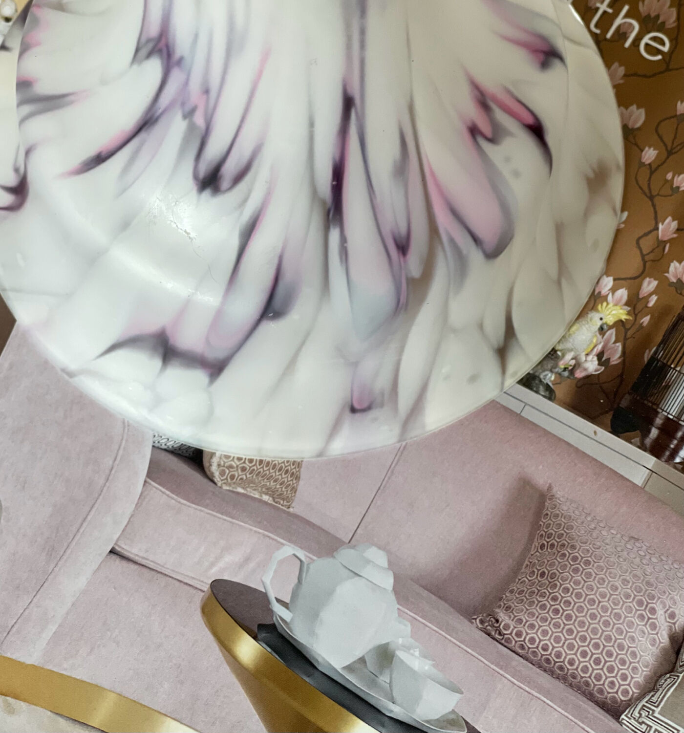 Vintage glass paste vase