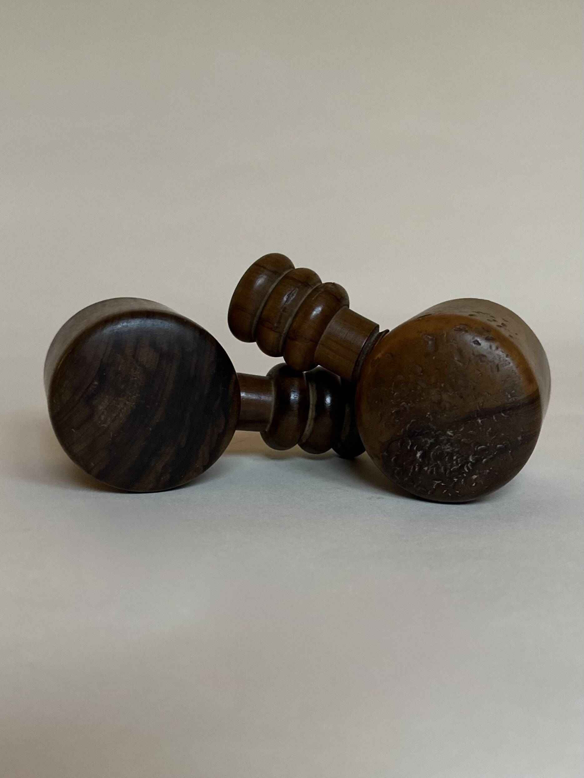 Pair of wooden nutcrackers