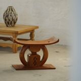 Ashanti stool from West Africa, carved from hardwood, 20th century.