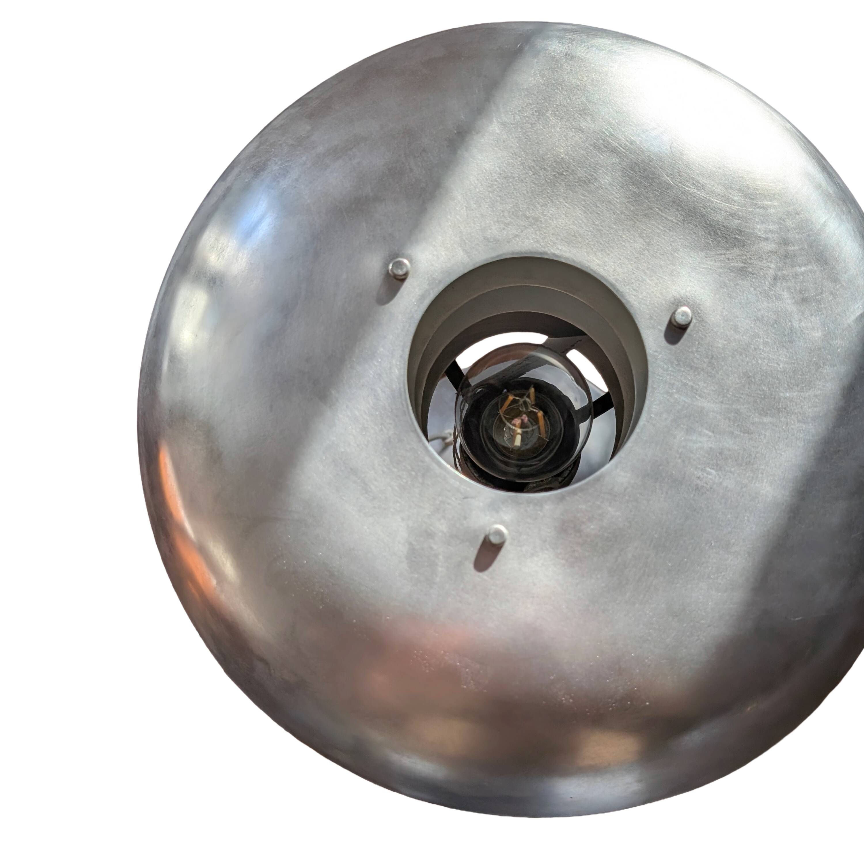 Lampe à poser champignon BN 26 de Hans-Agne Jakobsson en aluminium brossé
