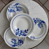 Lot de 4 assiettes creuses Digoin Sarreguemines années 30