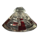 ART DECO modernist red Bohemian glass box, circa 1930