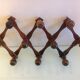 Ten-headed accordion coat holder / vintage 60s-70s