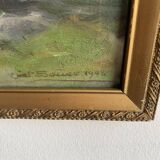 Original Oil Painting – Alpine Landscape, 1908