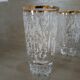 4 vintage water glasses