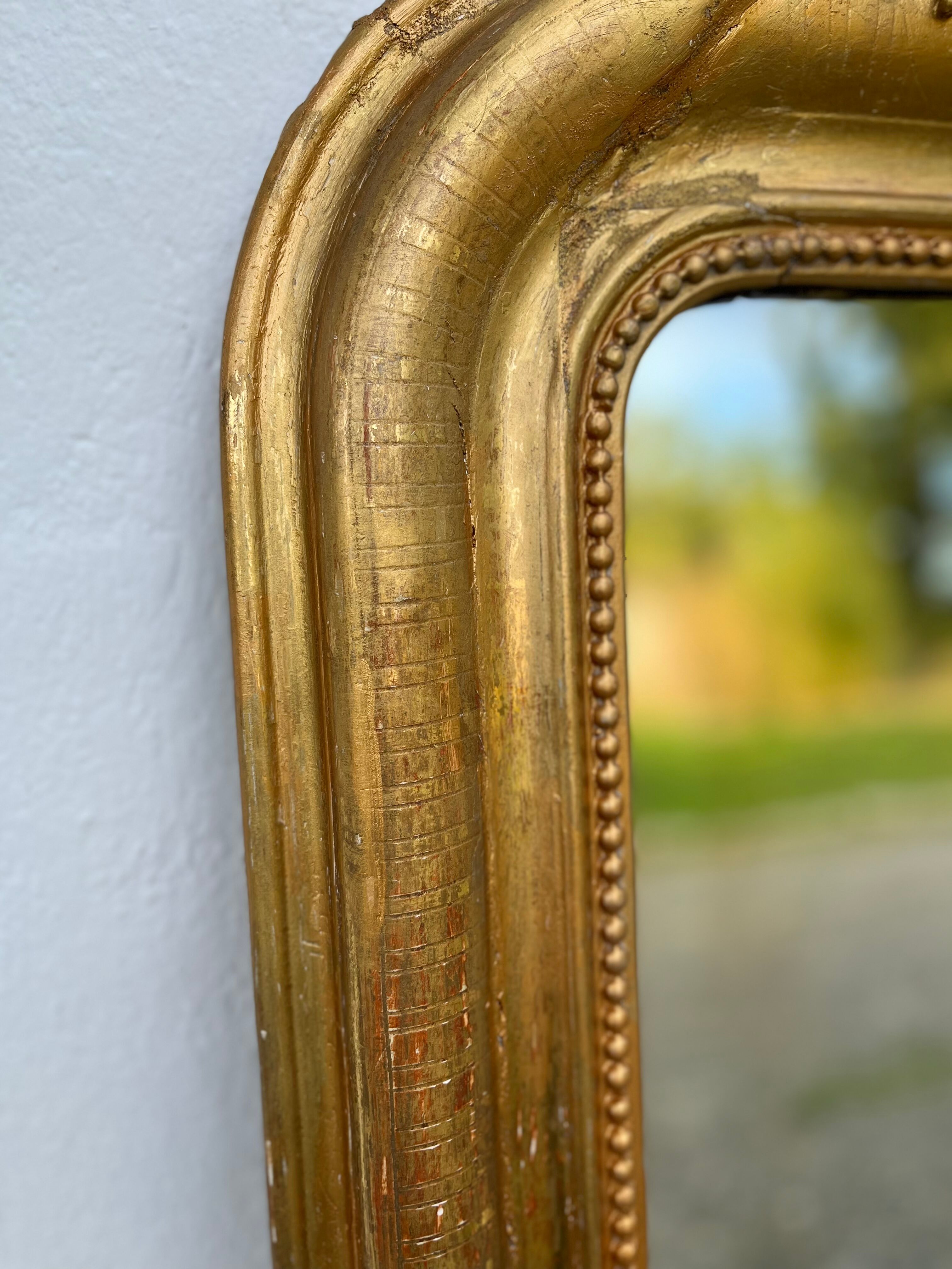 Old mirror Louis Philippe Fronton 156x102cm