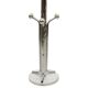 Vintage Standing Coat Rack Chrome Marble Space Age 166cm