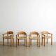 Danish Mid Century Wooden Sculptural Dining Chairs by Rainer Daumill, 1970s