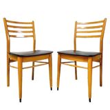 Mid-century Danish Design Dining Room Chairs set Black