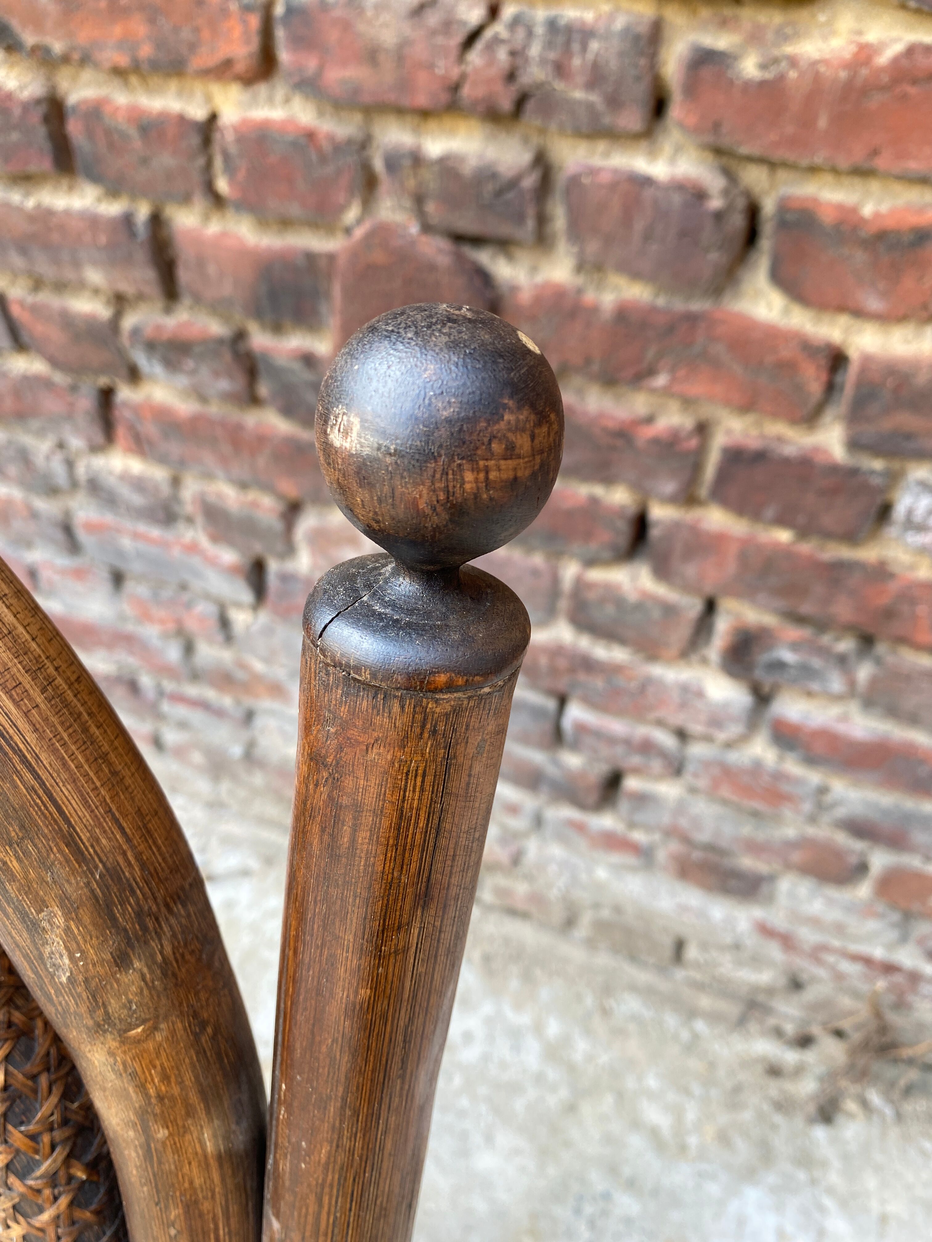 Bamboo armchair and adult canning