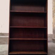 Library shelf in dark oak vintage 60s