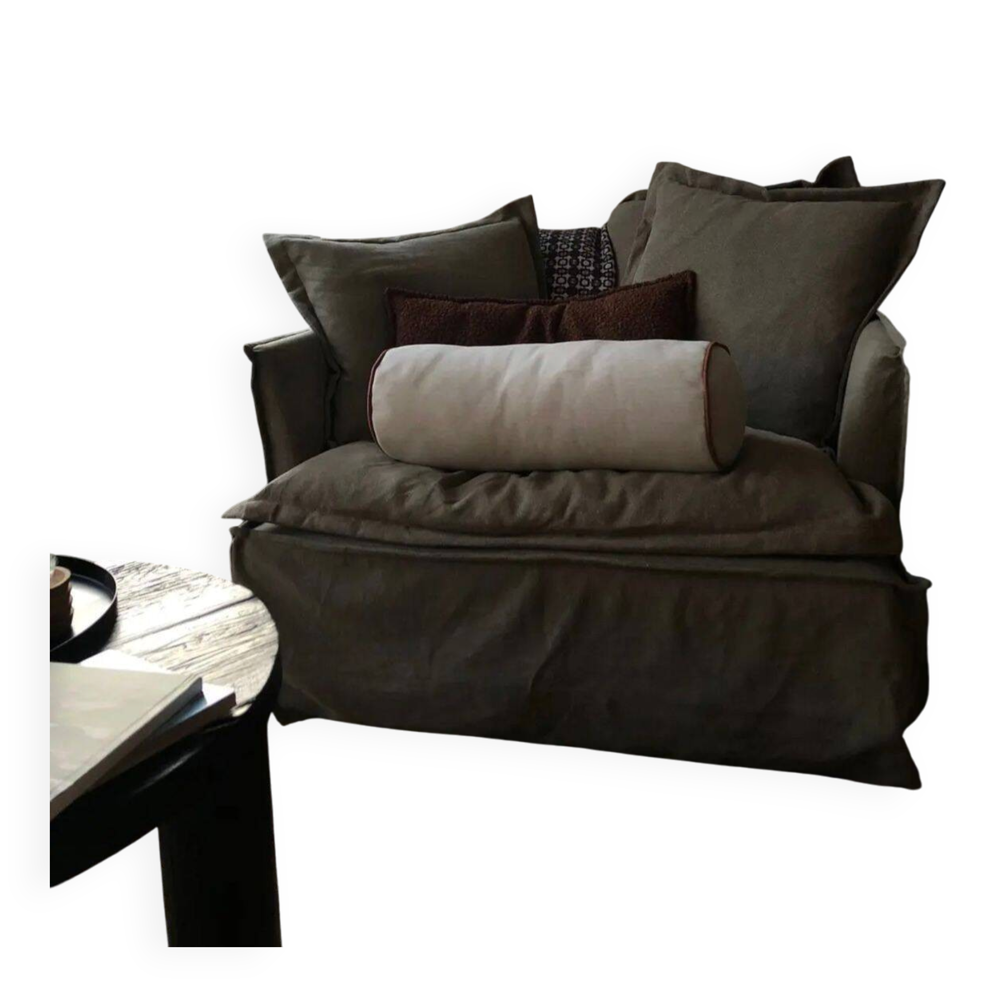 Jotex Gardanne chair in olive green