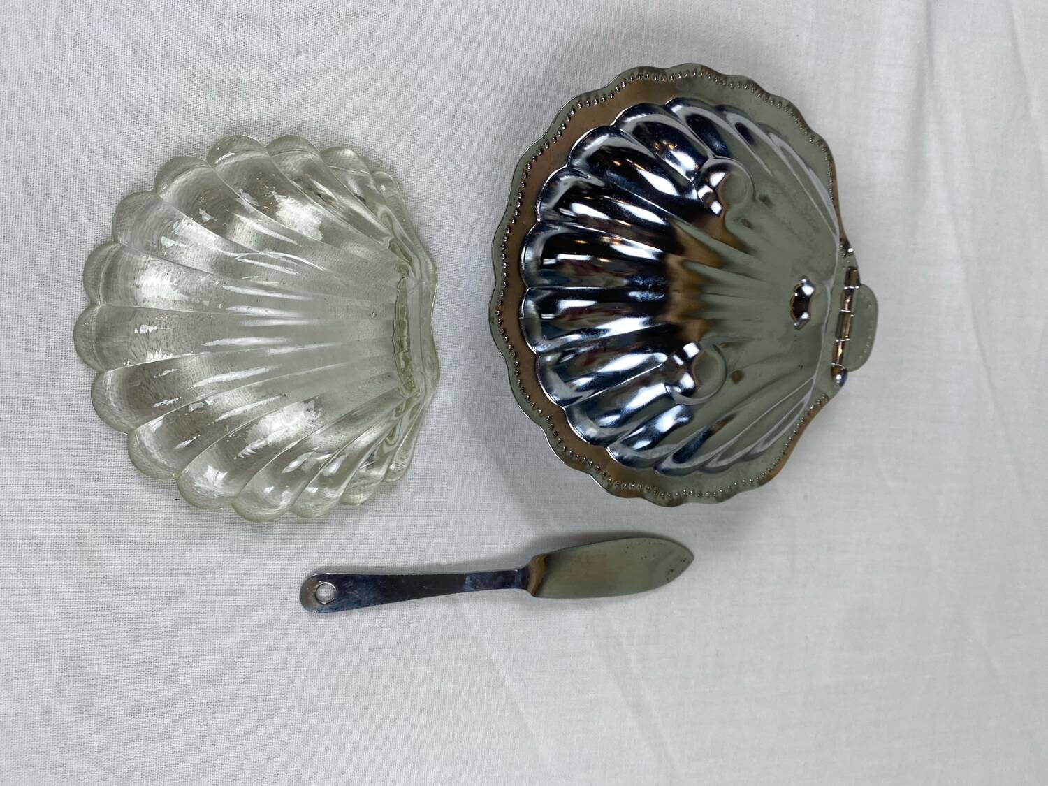 Shell butter dish