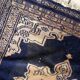 Handmade vintage Uzbek Bukhara rug 64cm x 65cm 1960s - 1C1176