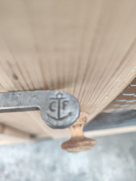 old workshop furniture four mesh doors