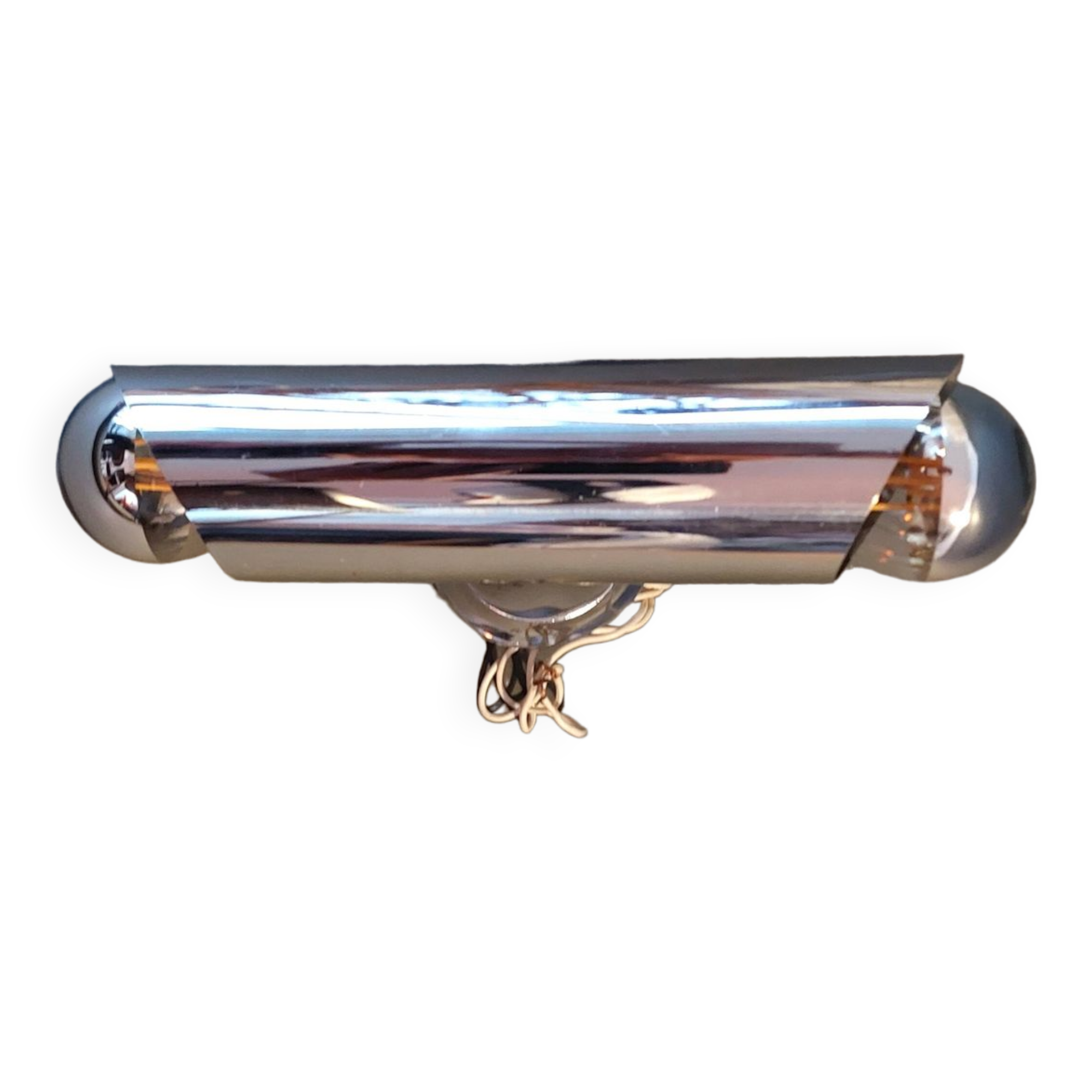 Two-light chrome wall lamp 1970.