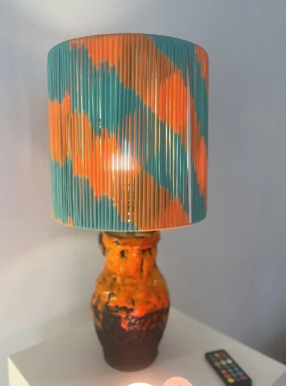 Wireless vase lamp from West German Pottery – Fat Lava jug | Pop Weave Collection