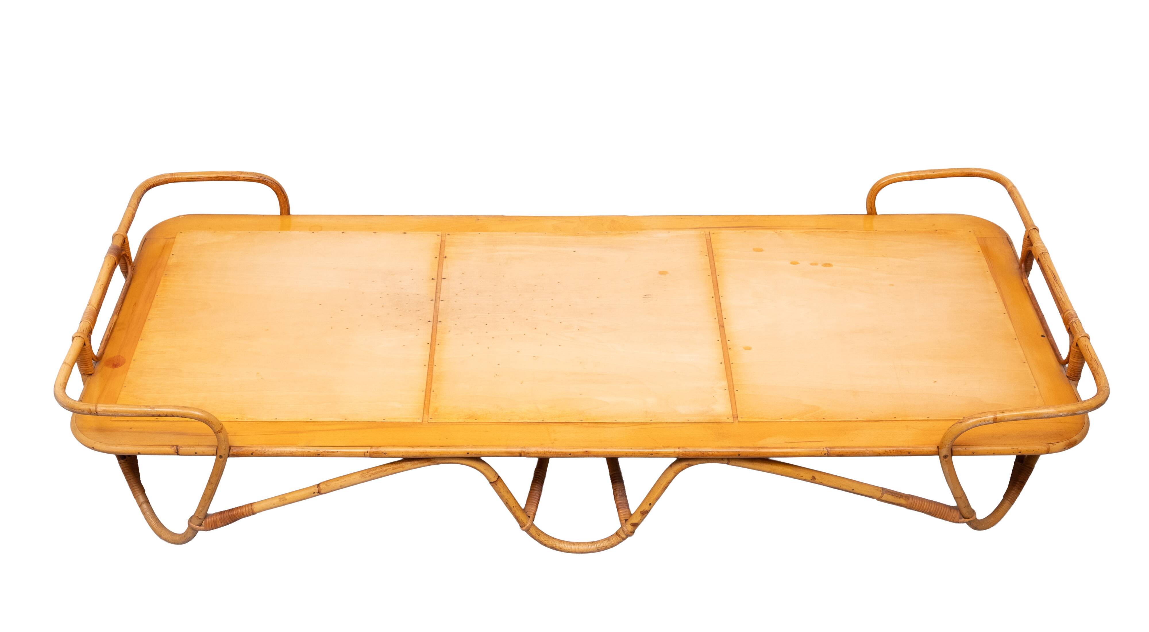 Rohé daybed rattan bed rotan Noordwolde 1950s Holland