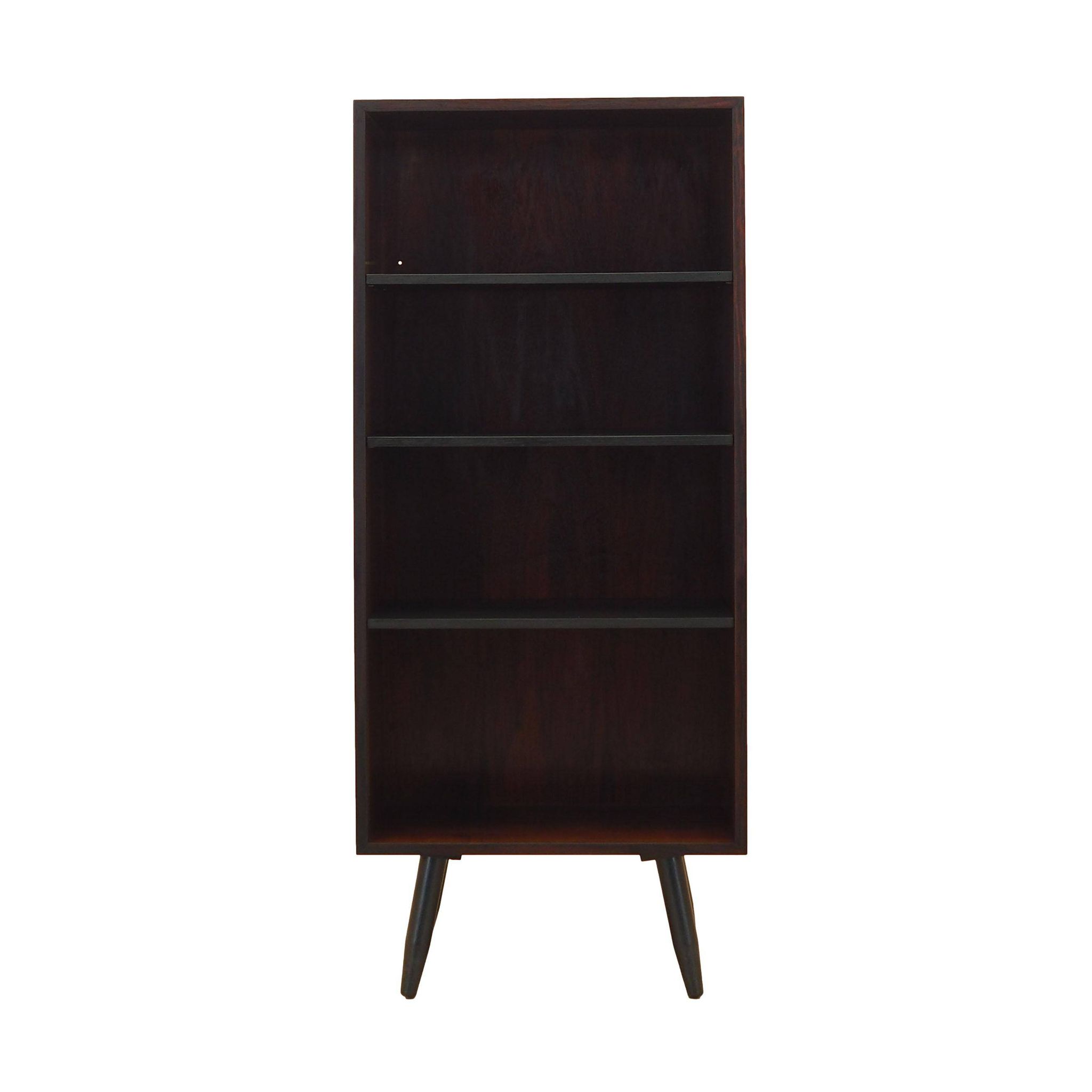 Bibliothèque en acajou, design danois, années 1970, fabriquée par Omann Jun.