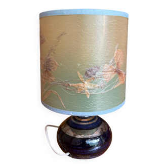 Lampe vintage signée Georges Pelletier – La Roue Vallauris – Abat-jour