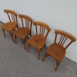 4 old vintage Luterma bistro chairs
