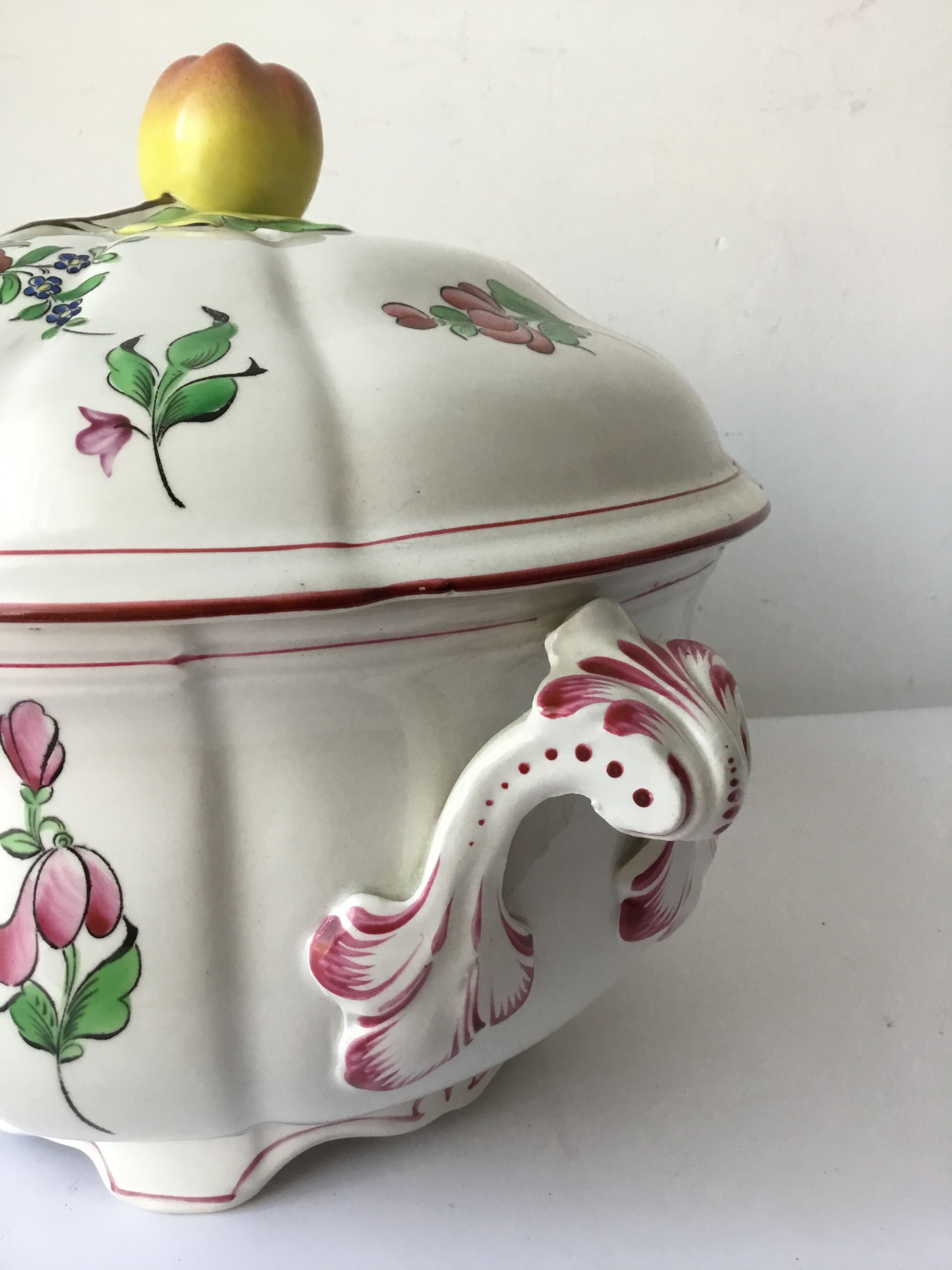 Dish and soup Lunéville old model Reverbere