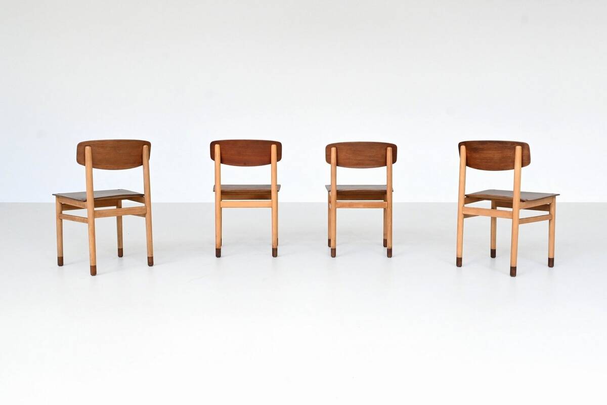 Set of four Danish dining chairs Kvetny and Sonners Denmark 1960