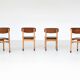 Set of four Danish dining chairs Kvetny and Sonners Denmark 1960
