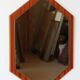 Teak diamond mirror - Scandinavian