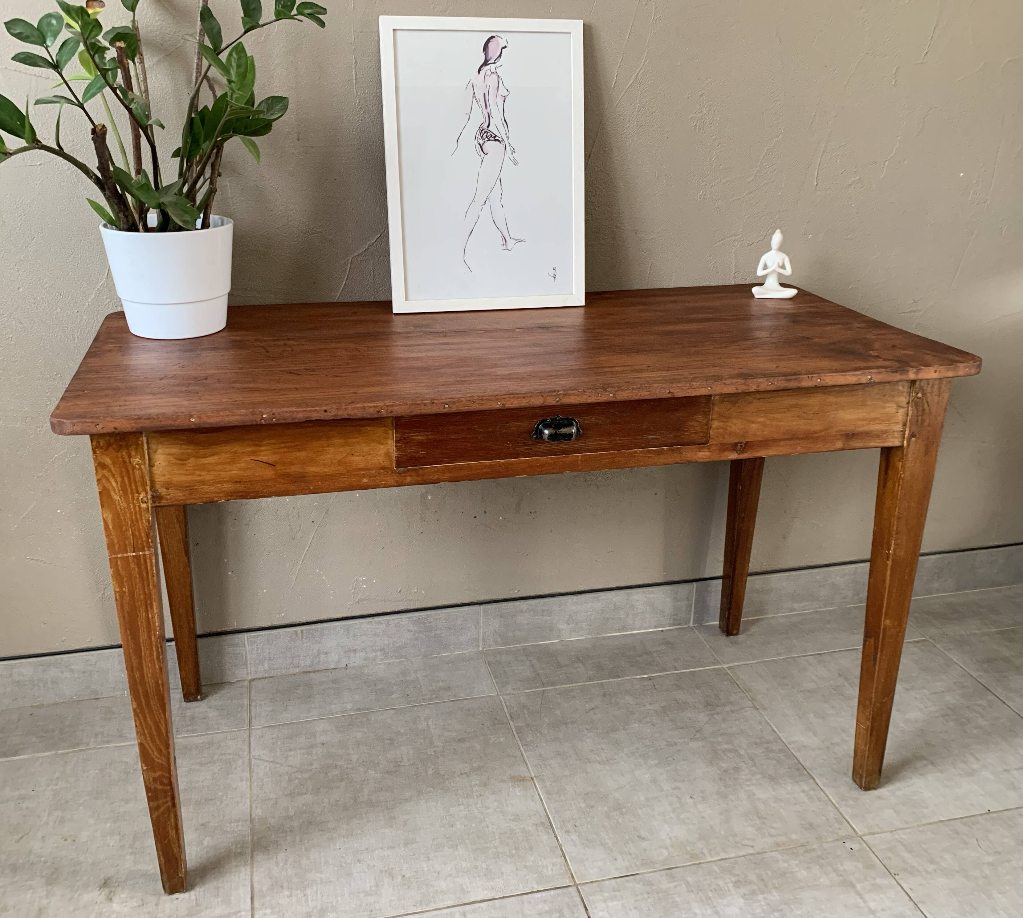 Vintage oak desk / table from the 1950s