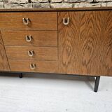 Wooden and metal sideboard, 1970