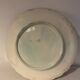 Ancienne assiette en barbotine, motif asperges