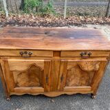 Louis XV buffet in solid wood, 18th century, 153cm.