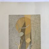 André beaudin, untitled, 1973. original lithograph signed in pencil