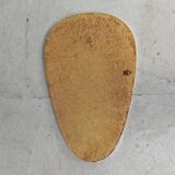 Asymmetric vintage mirror with gold rim, 1960s