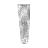 Vase cristal décor aux chardons