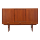 Teak highboard, Danish design, 1960s, production: Denmark