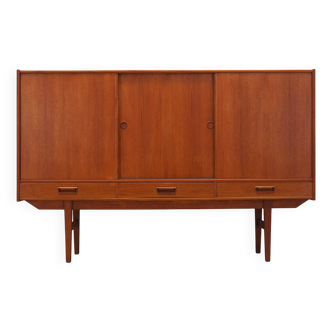 Teak highboard, Danish design, 1960s, production: Denmark