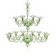 Monumental Murano Glass Chandelier with Rigadin Detailing by Simoeng