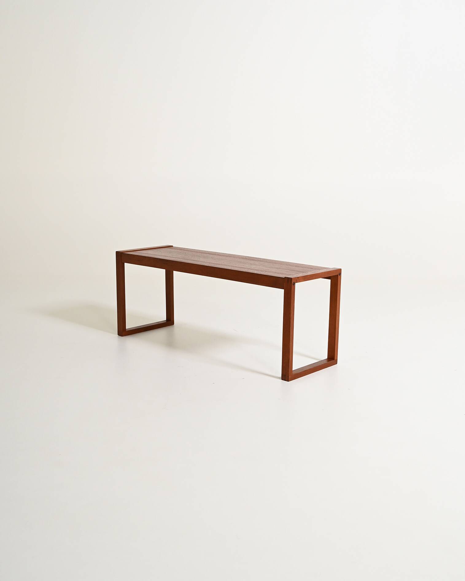 Banc en teck scandinave, années 1960