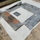 Napoleon III marble fireplace with modillions