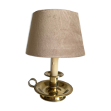 Lamp chic brass and velvet beige