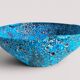 Turquoise ceramic fruit bowl by Charles Cart Vallauris, circa the 1960s.
