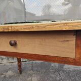 Old solid wood bistro table