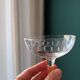 6 old champagne glasses 1930 in blown and cut glass