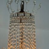 Important lustre bag of cut crystal navette pearls, circa 1800