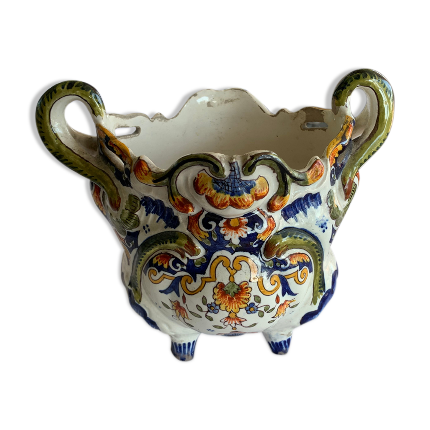 Rouen porcelain planter